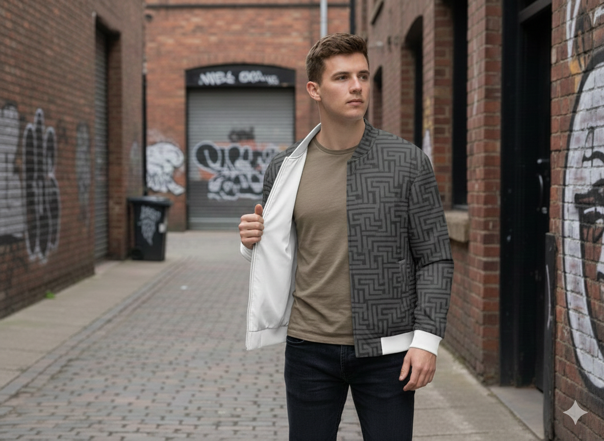 Wendbare Jacke Frühling PARALLELSSEASON BLACKSIDE